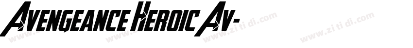 Avengeance Heroic Av字体转换